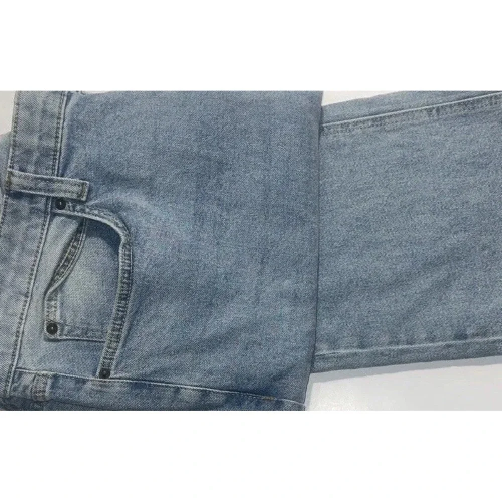 NWT Trendy Date Night Western Bootcut Jeans Blue Light Wash 38x32 True Craft